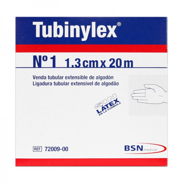 Tubinylex Nº 1 Little Fingers: dehnbarer Schlauchverband aus 100 % Baumwolle (1,30 cm x 20 Meter)